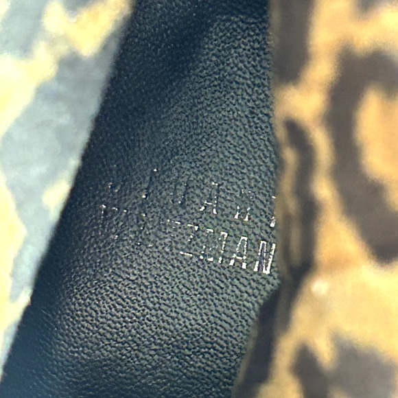 Stuart Weitzman Black Suede Mid-Calf Boots Cheetah Print Round Toe Booties 4 - Picture 13 of 16